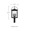 Capital Lighting Bryson 4 - Light Post Light in  Black - 4 of 4