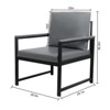 NicBex PU Leather Accent Chair,Upholstered Living Room Chairs with Loose Back Pillow and Non-Slip Adsorption Feet,Accent Chairs for Living Room - 3 of 4