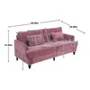 Grungis Mid Century Modern Loveseat Sofa with Wood Feet,2-Seat Upholstered Sofa with Thick Cushion,Chenille Couch for Living Room,Bedroom - 3 of 4