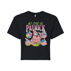 Women's - Spongebob Squarepants - No This Is Patrick Cropped Graphic T-Shirt - 1 of 4