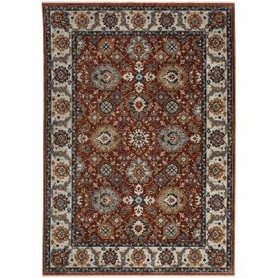 Oriental Weavers Aberdeen 562R1 Red/ Ivory Indoor Area Rug - 3'3" x 5'