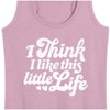 Women's - Instant Message - I Think I Like This Little Life Graphic Racerback Tank - 2 of 4