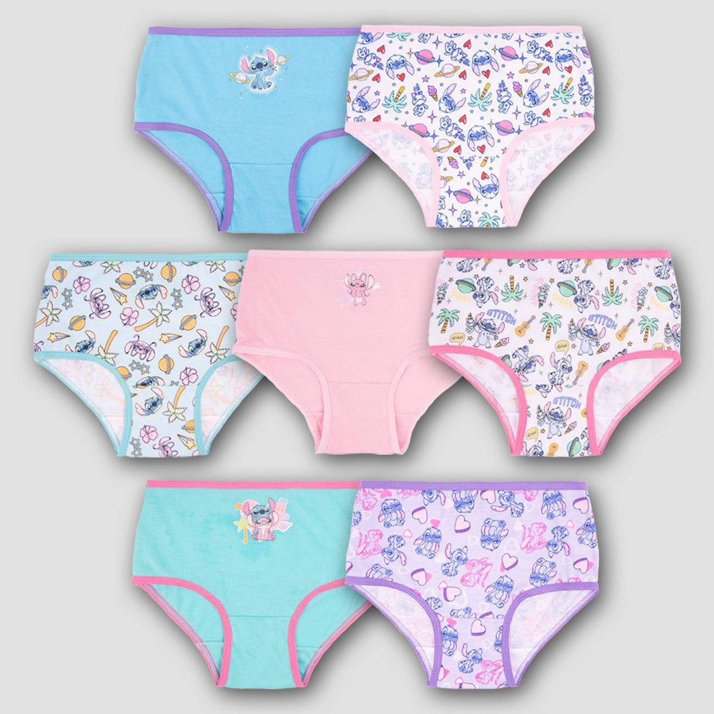 Toddler Girls' 7pk Lilo & Stitch Briefs - 4T