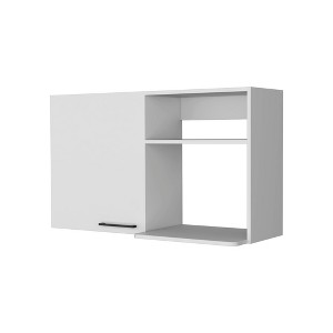 HomeRoots 39" White Accent Cabinet With Two Shelves - 1 of 4