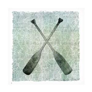 Trademark Fine Art -LightBoxJournal 'Life Is Better At The Lake Oars 2' Canvas Art - 1 of 4