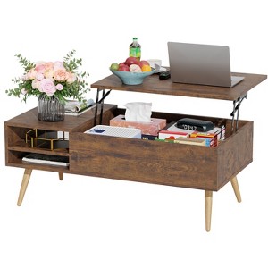 BestMassage Coffee Table Modern Lift-Top Coffee Tables with Ample Storage - 1 of 4