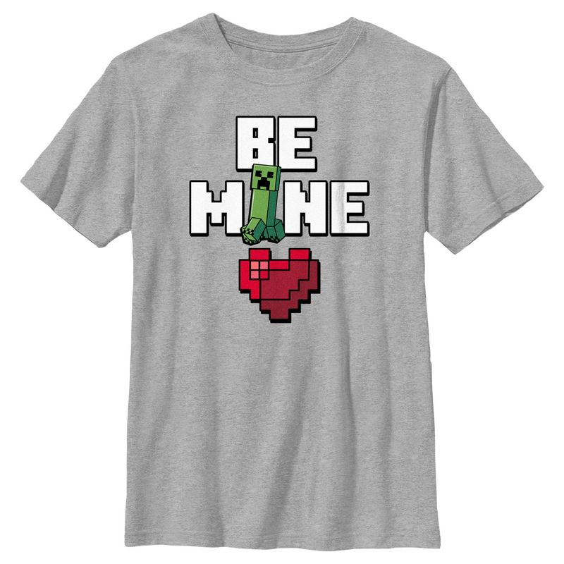 Boy's Minecraft Be Mine Creeper T-Shirt, 1 of 6