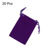 Unique Bargains Velvet Wedding Favor Party Small Jewelry Drawstrings Pouches Gift Bags - 3 of 4