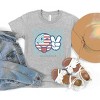 The Juniper Shop SmileyWorld Patriotic Checkered Peace Youth Short Sleeve Tee - 2 of 4