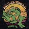 Men's Teenage Mutant Ninja Turtles Distressed Michelangelo in Action T-Shirt - image 2 of 4