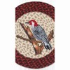 Earth Rugs Round Wildlife Woodpecker Placemat – Farmhouse Dining Accent 15"x15" - 3 of 3