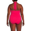 Lands' End Women's Slender Suit Multi-Way Bandeau High Leg One Piece Swimsuit - 2 of 4