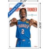 Trends International NBA Oklahoma City Thunder - Shai Gilgeous-Alexander 23 Framed Wall Poster Prints - 3 of 4