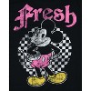 Seven Times Six Disney Mickey And Friends T-Shirt Men's Fresh Checker Board Distressed Tee Black - 4 of 4