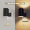 BRINJOY Plug-in Night Light 2-Pack - Dimmable Wall Sconce with Dusk-to-Dawn Sensor, Adjustable 0-100LM Soft White 3000K for Hallway Bedroom Stairs - 2 of 4