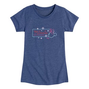 Girls' - Disney - Minnie Mouse Fitted Short Sleeve Graphic T-Shirt - 1 of 4
