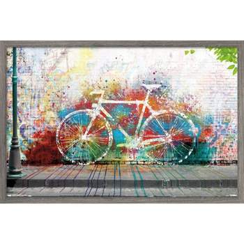 Trends International Ghost Bike Framed Wall Poster Prints