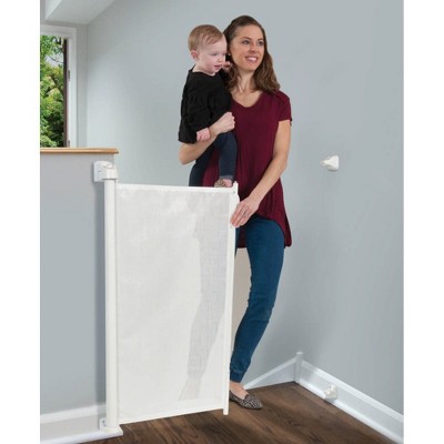 Tramull Retractable Safeway Hardware Mounted Mesh Barrier - White