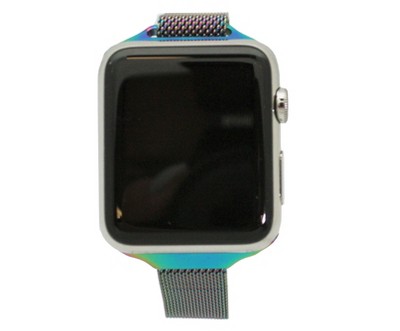 Olivia Pratt Solid Skinny Mesh Apple Watch Band