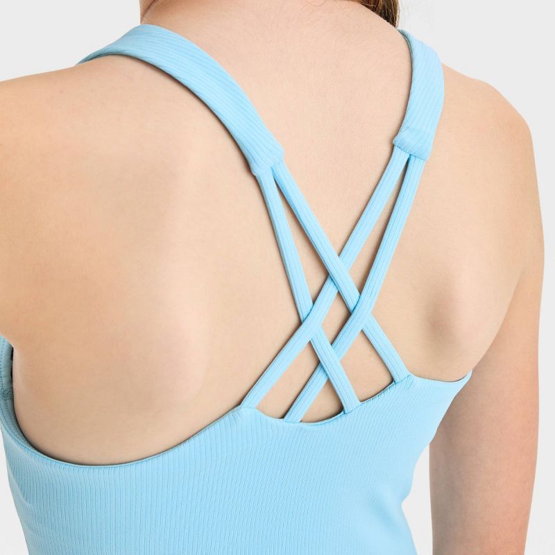 Girls' Cropped Tank Top - All In Motion™, 4 of 5