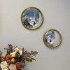 Slickblue Gold Convex Mirror 10-12" Metal Frame Decorative Wall Accent for Living Room or Entryway, Small or Medium - 4 of 4