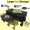 YONWAY Heavy-Duty Foldable Utility Wagon - 480lbs Capacity,with 7" All-Terrain Wheels, No Assembly Needed,for Camping,Beach - 4 of 4