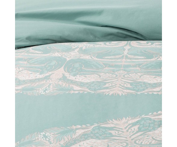 Twin/Twin Extra Long Animal Medallion Duvet Cover & Pillow Sham Set Blue - Opalhouse&#153;