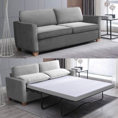 Mjkone Modern Velvet  2-in-1 Pull Out Sleep Sofa Bed