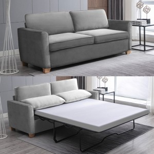 Mjkone Modern Velvet  2-in-1 Pull Out Sleep Sofa Bed - 1 of 4