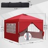 Ainfox 10'×10' Pop-up Canopy Tent Portable Gazebo With Sidewalls - 4 of 4