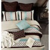 Nanshing 8pc Queen Avalon Comforter Bedding Set Blue - 4 of 4