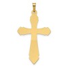Black Bow Jewelry 14k Yellow or White Gold, Hollow Passion Cross Pendant, 22 x 41mm - 3 of 4