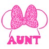 Women's Minnie Mouse Aunt Ears Leopard T-Shirt - image 2 of 4