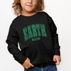 The Juniper Shop Earth Day Varsity Toddler Graphic Sweatshirt - 2 of 2