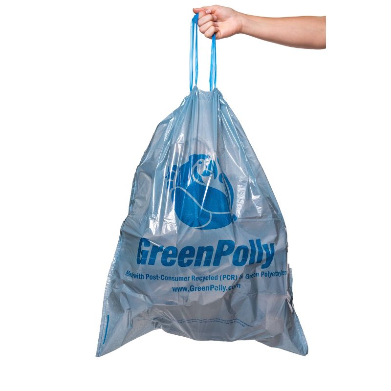 GreenPolly Drawstring Trash Bags - 13 Gallon - 20ct, 4 of 5