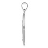 Black Bow Jewelry 14k White Gold Hollow Oval Miraculous Medal Pendant - 2 of 4