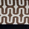 RLF Home Embrace Banded 100% Cotton with Fully Lined 3" Rod Pocket Valnance for Windows 50" x 15" Brown - 4 of 4