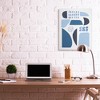 Stupell Industries Shades of Blue Abstract Shapes Collage Design - 2 of 4