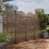 PexFix 72 in. x 35 in. Outdoor Privacy Rectangle Screen Galvanized Steel Panel Divider in Brown - 3 of 4