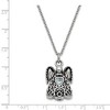 Black Bow Jewelry Antiqued Stainless Steel CZ Birthstone Angel Ash Holder Necklace 18 In - image 4 of 4