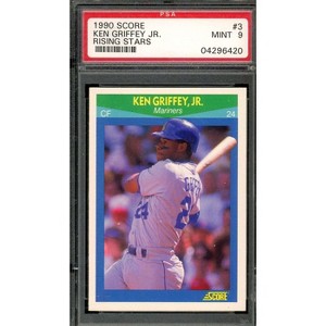 Ken Griffey Jr. Card 1990 Score Rising Stars #3 PSA 9 - 1 of 2