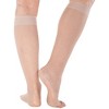ABSOLUTE SUPPORT – Sheer Compression Knee High Socks with Open Toe for Women – 15-20mmHg – A111 - 4 of 4