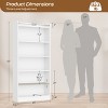 Yaheetech Modern 6-layer Open Shelf  Bookshelf for Office, Living Room - 3 of 4