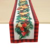 Unique Bargains Christmas Table Runner Polyester Red Yellow Green 71x14 Inch 1 Pc - 4 of 4
