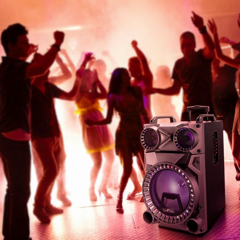 beFree Sound Rechargeable 12 Inch Bluetooth Portable Party Speaker, 2 of 10