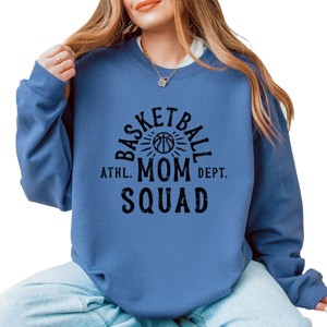 Simply Sage Market Women's Graphic Sweatshirt Basketball Mom Squad - 1 of 4