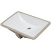 ALFI EAGO BC227 White Ceramic 22Inchx15Inch Undermount Rectangular Bathroom Sink - 4 of 4
