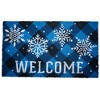 Briarwood Lane Coir Doormat 30x18 Checkered Snowflakes Winter Natural Fiber For Winter Coir Doormat - 3 of 3