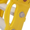 Infurnic Baby Activity Gyms Multi-Purpose Kids Slide, Indoor, Outdoor Playset with Basketball, Thoughtful Design, Multicolored, 28"*7"*16" - 3 of 4