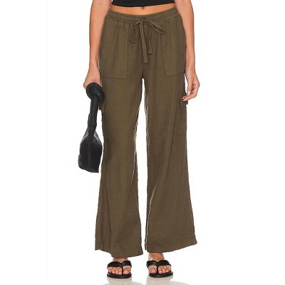 Women's Wide Leg Cargo Pants - bobi